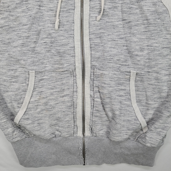 FP Movement by Free People Gray and White Hoodie Sweater Medium - Picture 3 of 7